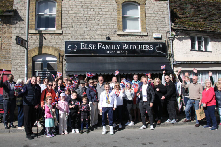 Village turns out to cheer their European Champion Ruby Else-White!